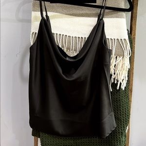 Silk draped cami